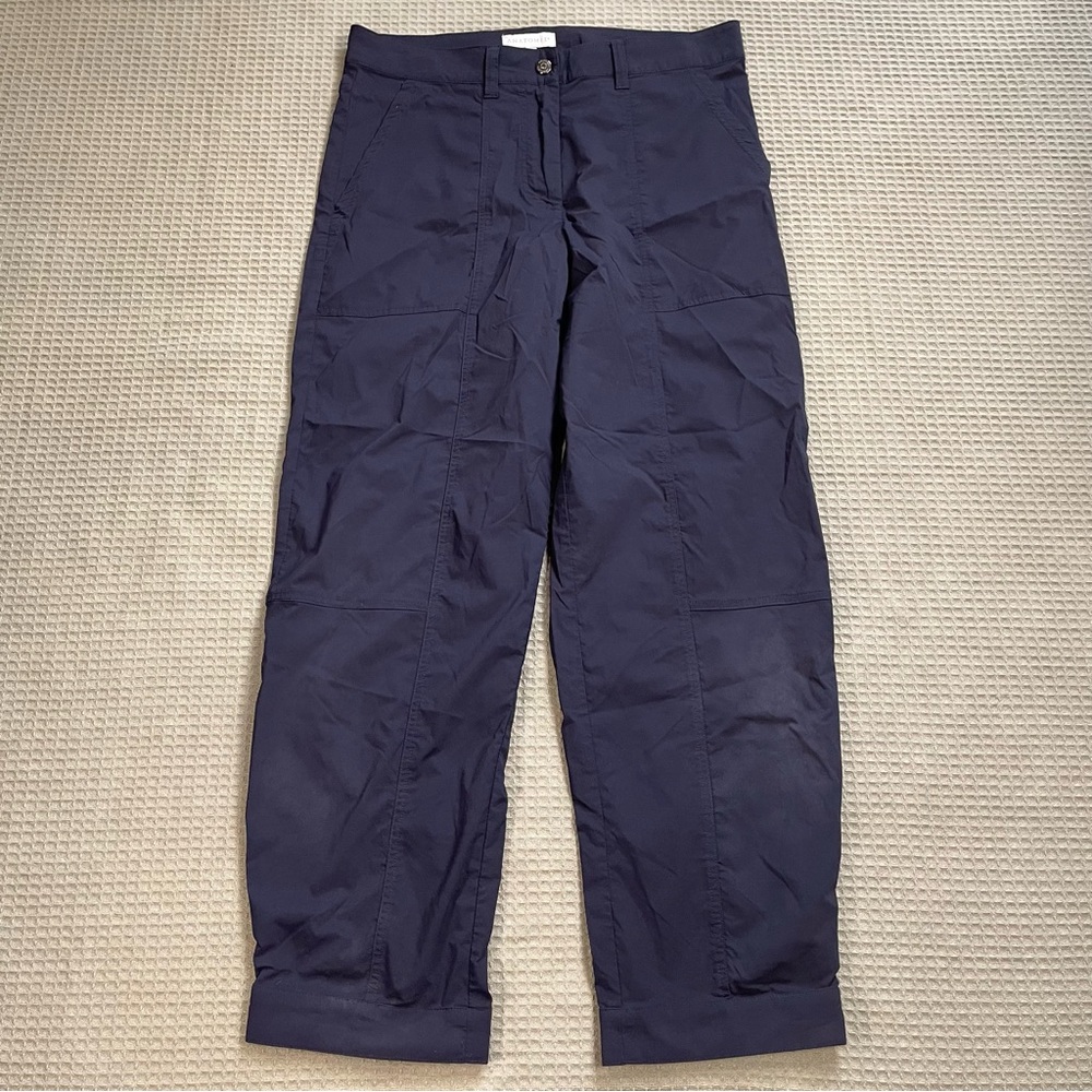 Anatomie Travel Ankle Pants Medium Womens Nylon Stretch‎ Navy Blue